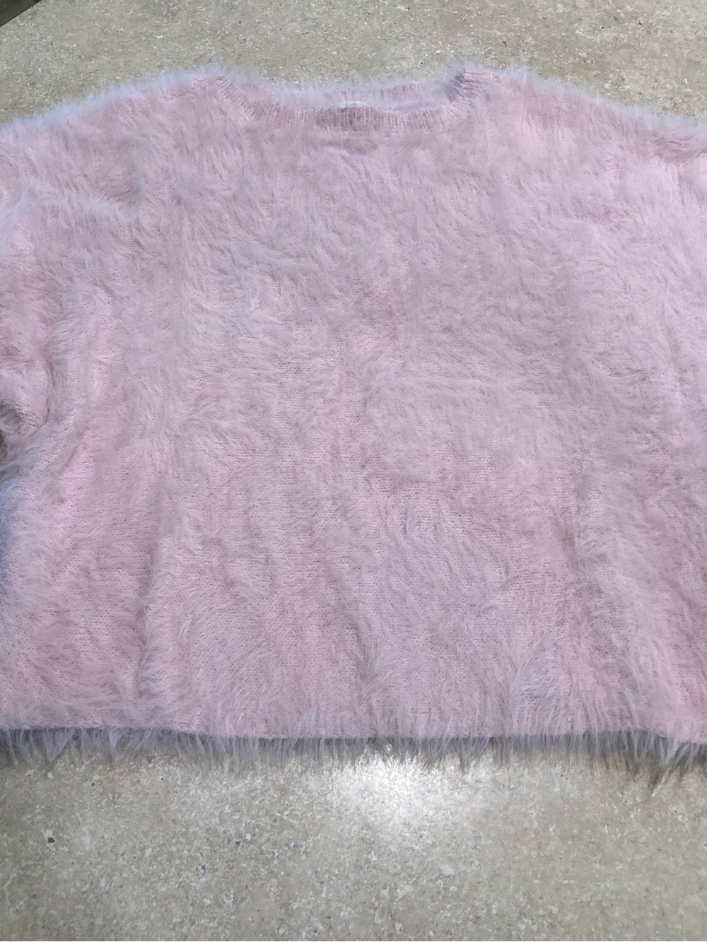 Jessica Simpson Light Pink Fuzzy Crewneck Sweater
